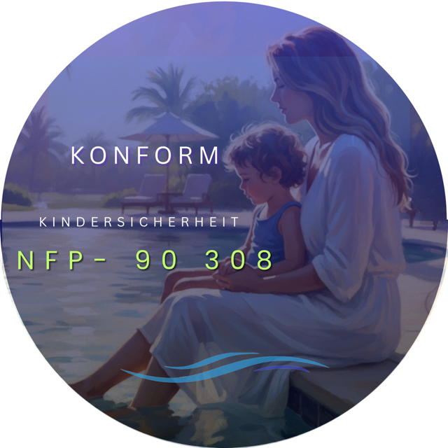 Kindersicherheit Pool mit Abdeckung