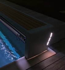 Poolside Openbank automatische Abdeckung