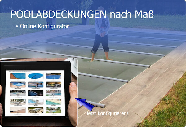Online Konfigurator für Poolabdeckungen nach Mass